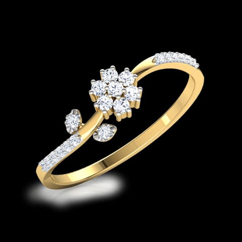 Floret Leaf Diamond Ring Floret Leaf Diamond Ring