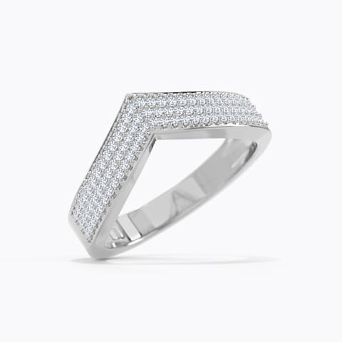 Tri Row V Diamond Ring Tri Row V Diamond Ring