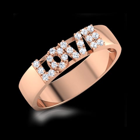 Love Studded Diamond Band Love Studded Diamond Band