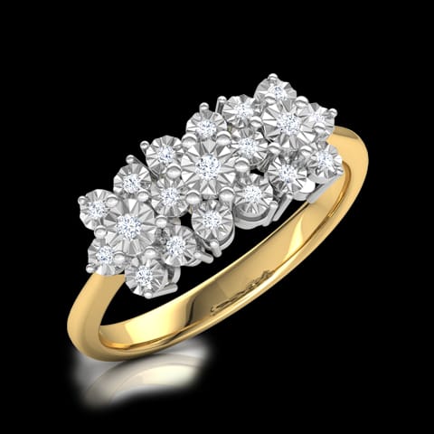 Clump Miracle Plate Diamond Ring Clump Miracle Plate Diamond Ring