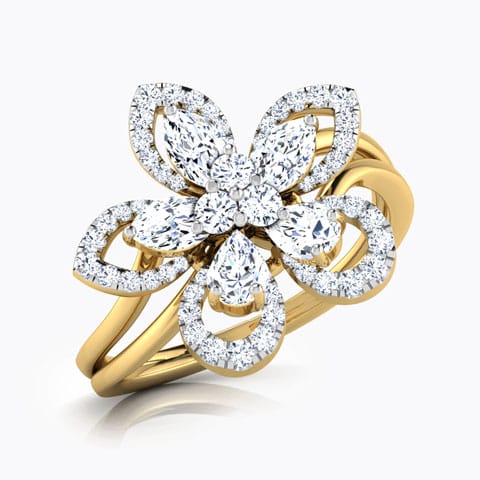 Sunburst Diamond Ring