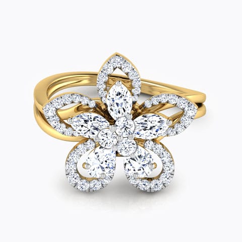 Sunburst Diamond Ring