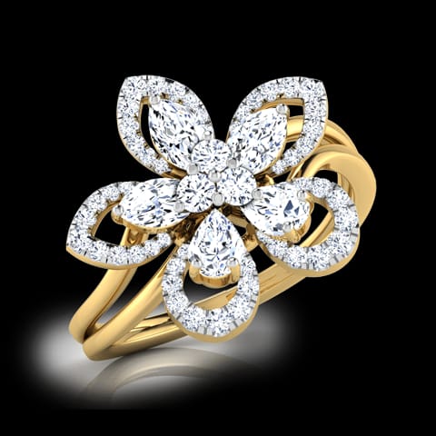 Sunburst Diamond Ring