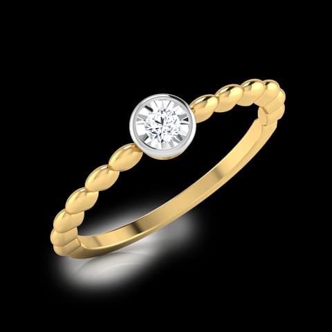 Orb Miracle Plate Diamond Ring