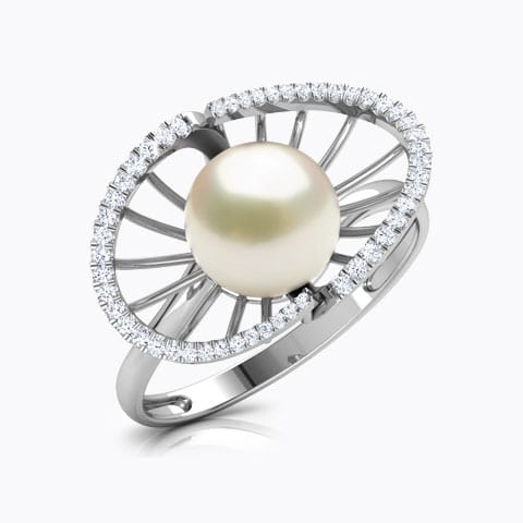 Divine Pearl Diamond Ring Divine Pearl Diamond Ring