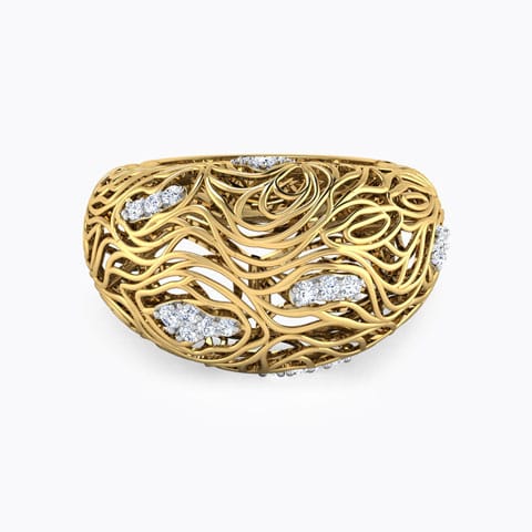 Bhoma Wood Grain Ring