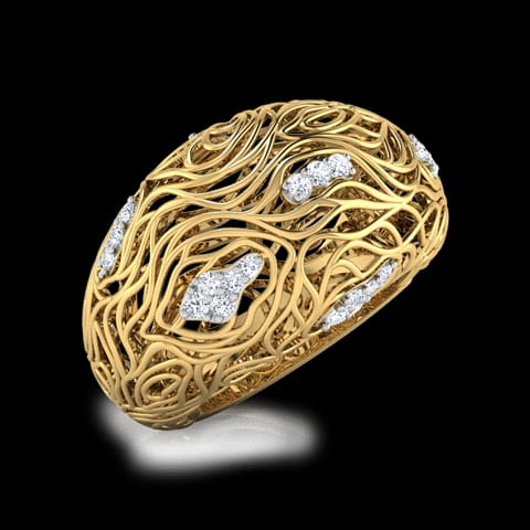 Bhoma Wood Grain Ring