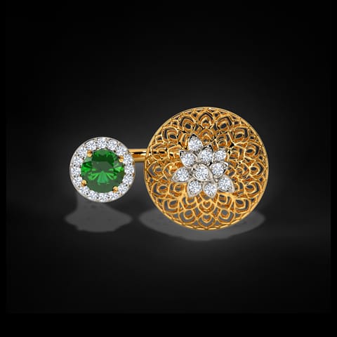 Orbit Leaf Diamond Ring Orbit Leaf Diamond Ring