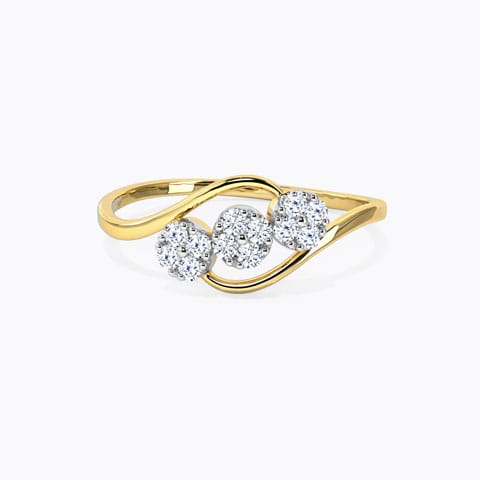 Trio Cluster Diamond Ring Trio Cluster Diamond Ring