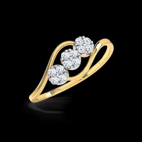 Trio Cluster Diamond Ring Trio Cluster Diamond Ring