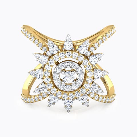 Chamomile Flower Diamond Ring