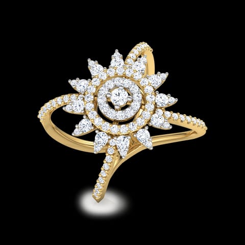 Chamomile Flower Diamond Ring