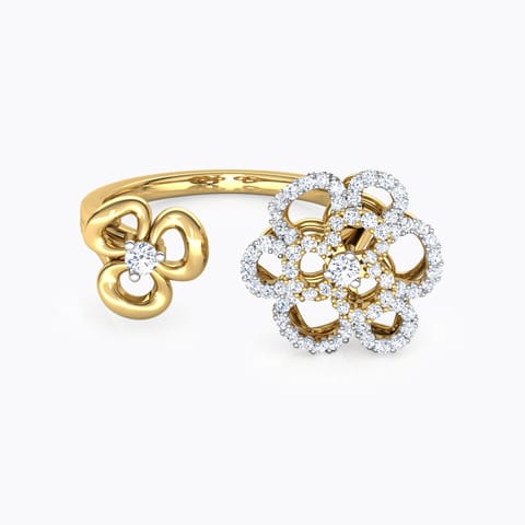 Duet Flower Diamond Ring Duet Flower Diamond Ring
