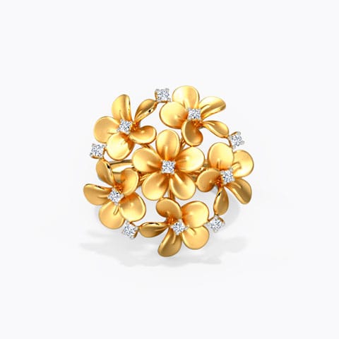 Plumeria Cluster Diamond Ring Plumeria Cluster Diamond Ring