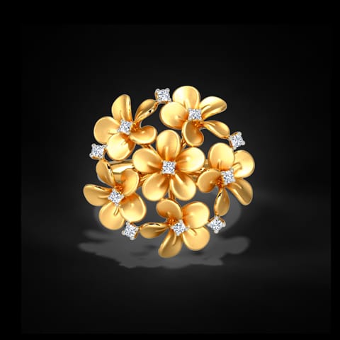 Plumeria Cluster Diamond Ring Plumeria Cluster Diamond Ring