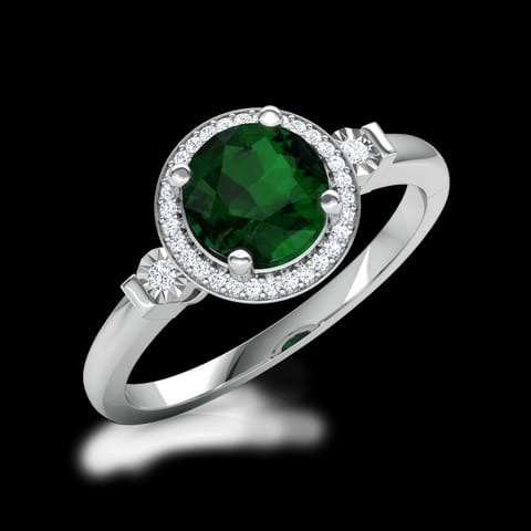 Halo Miracle Plate Ring