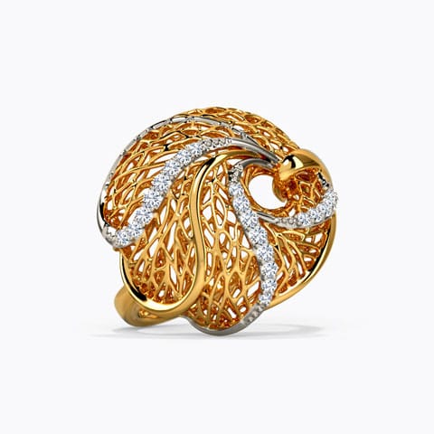 Alocasia Root Diamond Ring