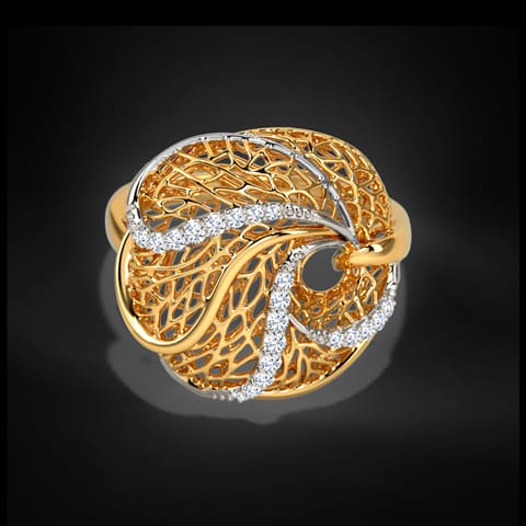 Alocasia Root Diamond Ring