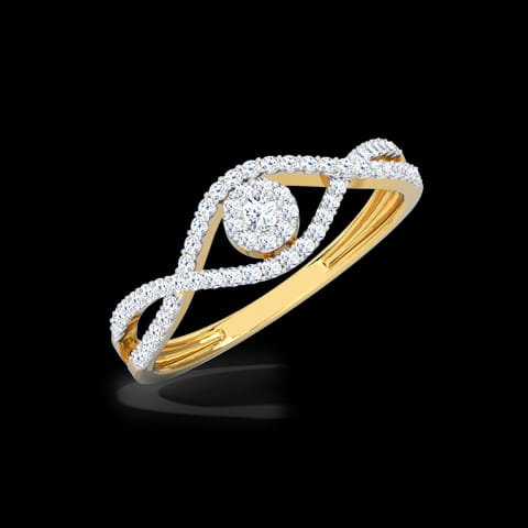 Twine Cluster Diamond Ring Twine Cluster Diamond Ring