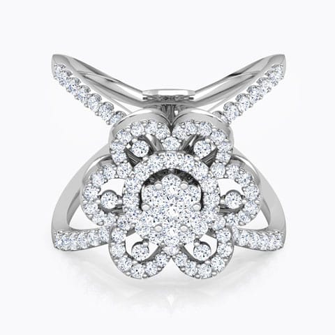 Blossom Wide Diamond Ring