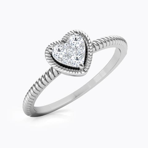 Charming Heart Promise Diamond Ring Charming Heart Promise Diamond Ring