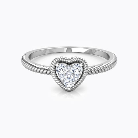 Charming Heart Promise Diamond Ring Charming Heart Promise Diamond Ring