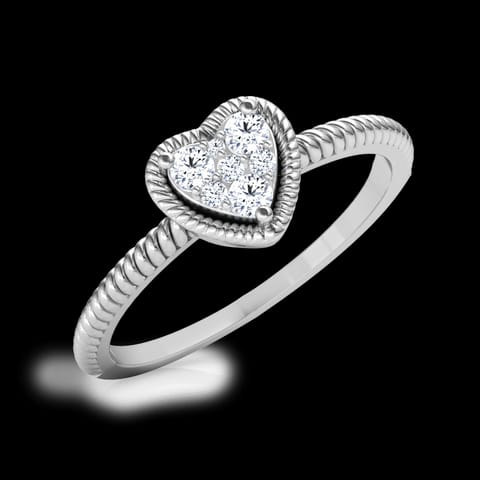 Charming Heart Promise Diamond Ring Charming Heart Promise Diamond Ring
