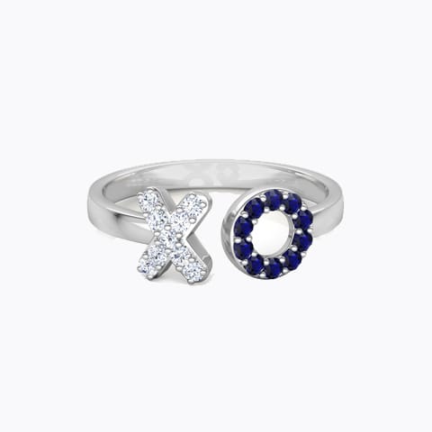 XO Diamond Midi Ring