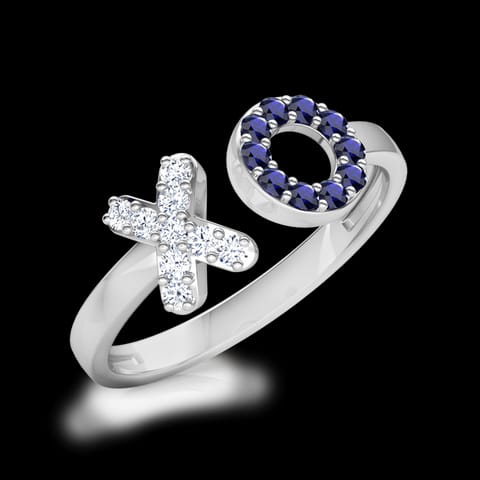 XO Diamond Midi Ring