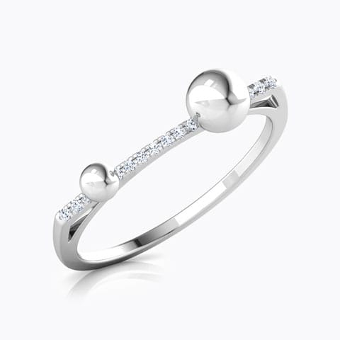 Drops Linear Diamond Ring