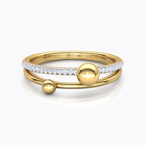 Dewdrops Linear Diamond Ring