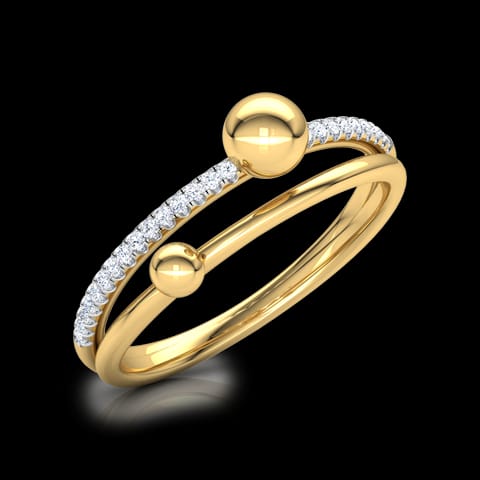 Dewdrops Linear Diamond Ring