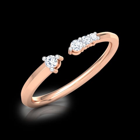Linear Stackable Diamond Ring