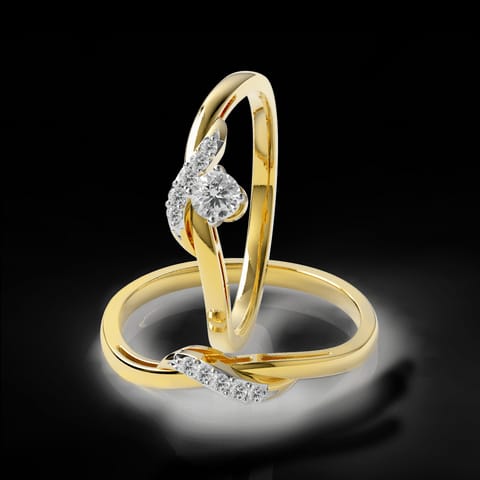 Swerve Twin Diamond Rings Swerve Twin Diamond Rings
