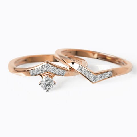 Edgy Twin Diamond Rings Edgy Twin Diamond Rings