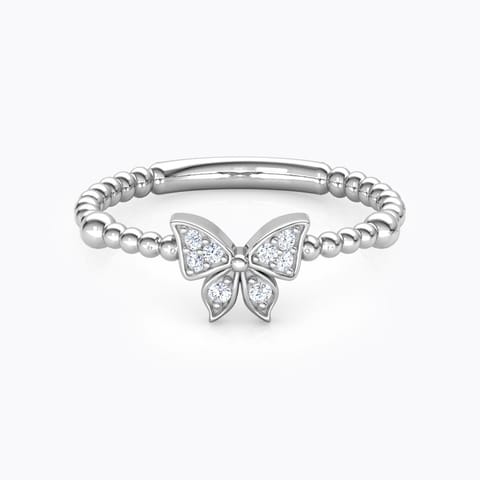 Diamond Butterfly Ring
