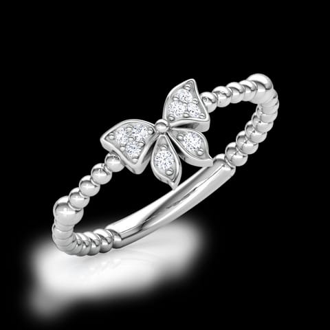 Diamond Butterfly Ring