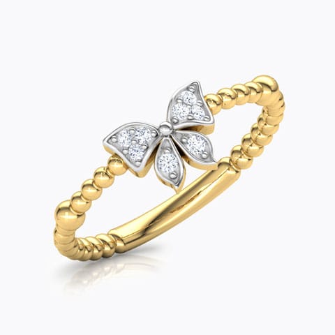Diamond Butterfly Ring
