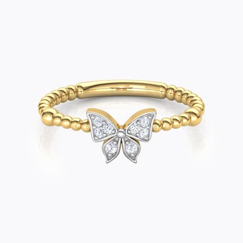 Diamond Butterfly Ring