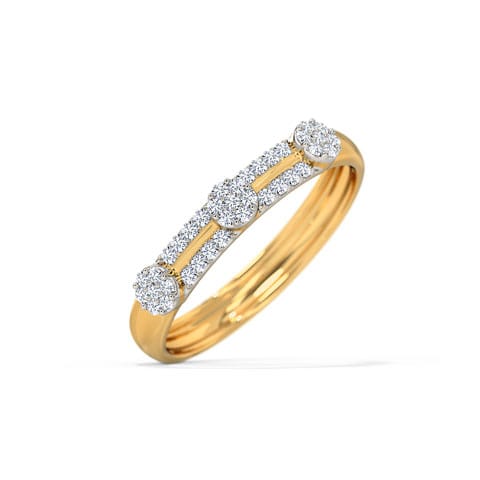 Cluster Rows Diamond Band