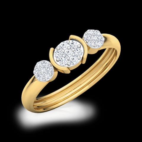 Trio Cluster Diamond Band Trio Cluster Diamond Band