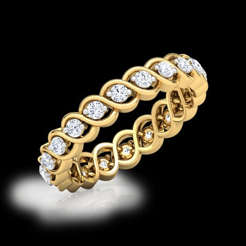 Wave Eternity Diamond Band