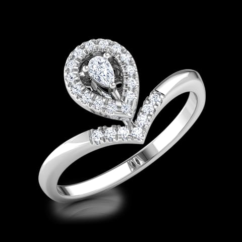 Glowing Drop Promise Diamond Ring Glowing Drop Promise Diamond Ring