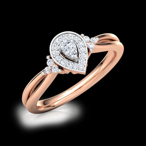 Dazzling Drop Promise Diamond Ring