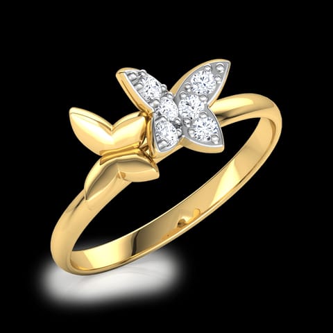 Trendy Duo Butterfly Diamond Ring Trendy Duo Butterfly Diamond Ring