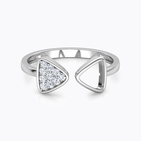 Dual Trigon Diamond Ring Dual Trigon Diamond Ring