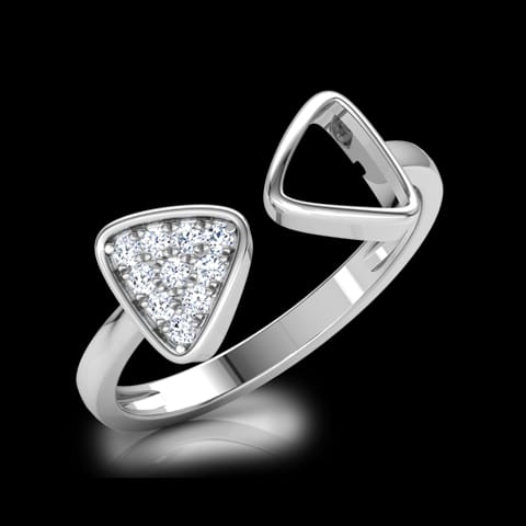 Dual Trigon Diamond Ring Dual Trigon Diamond Ring