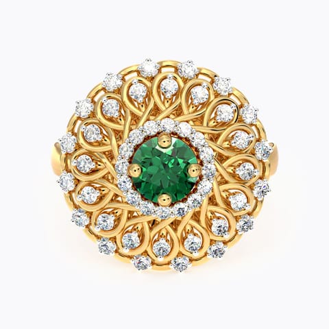 Ornate Cocktail Diamond Ring