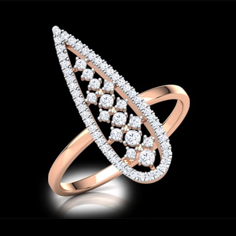 Pear Lattice Diamond Ring Pear Lattice Diamond Ring
