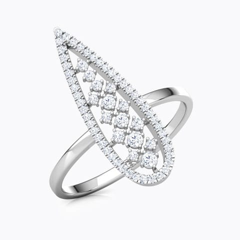 Pear Lattice Diamond Ring Pear Lattice Diamond Ring